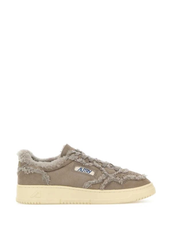 Autry Beige Low Top Sneakers