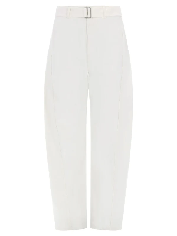 Twisted Belted Denim Pants