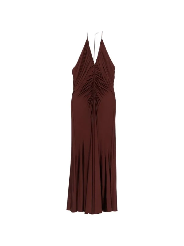Self-Portrait Brown Long Dress