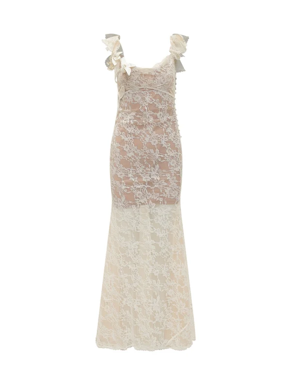 Self-Portrait Ivory Long Dress
