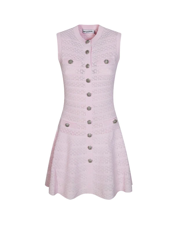 Self-Portrait Pink Mini Dress