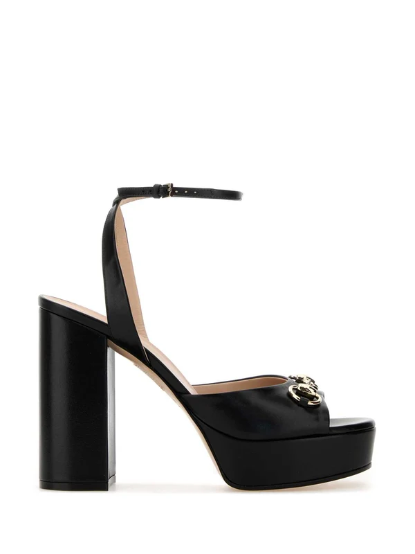 Gucci Black Sandal Heels