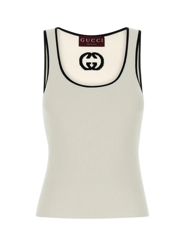 Gucci White Sleeveless