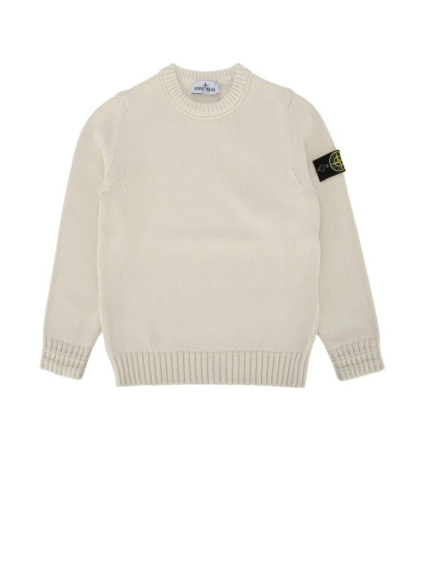 Stone Island Kids Ivory Knitted