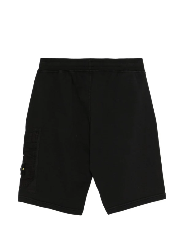 Stone Island Black Shorts - Image 2