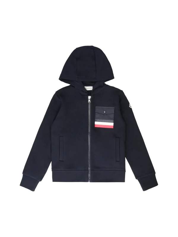 Moncler Navy Hoodies