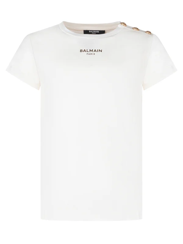 Balmain White Half Sleeve