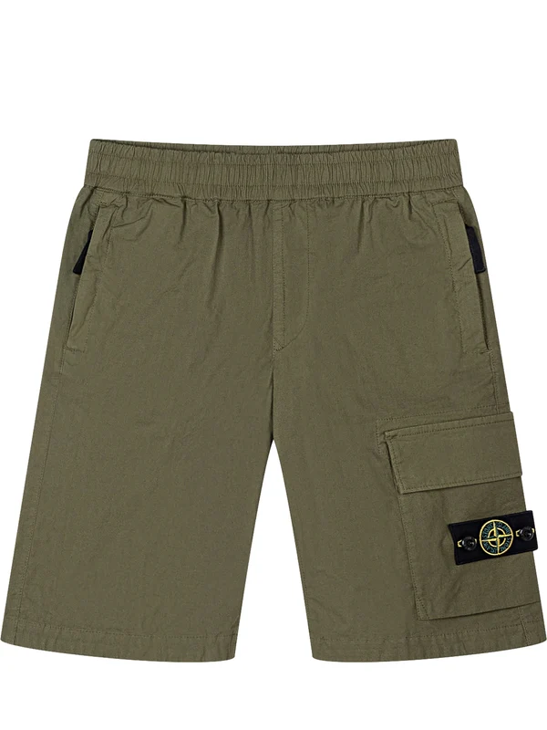 Stone Island Kids Green Shorts