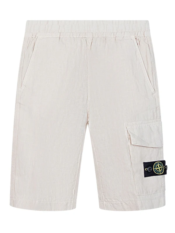 Stone Island Kids Beige Shorts