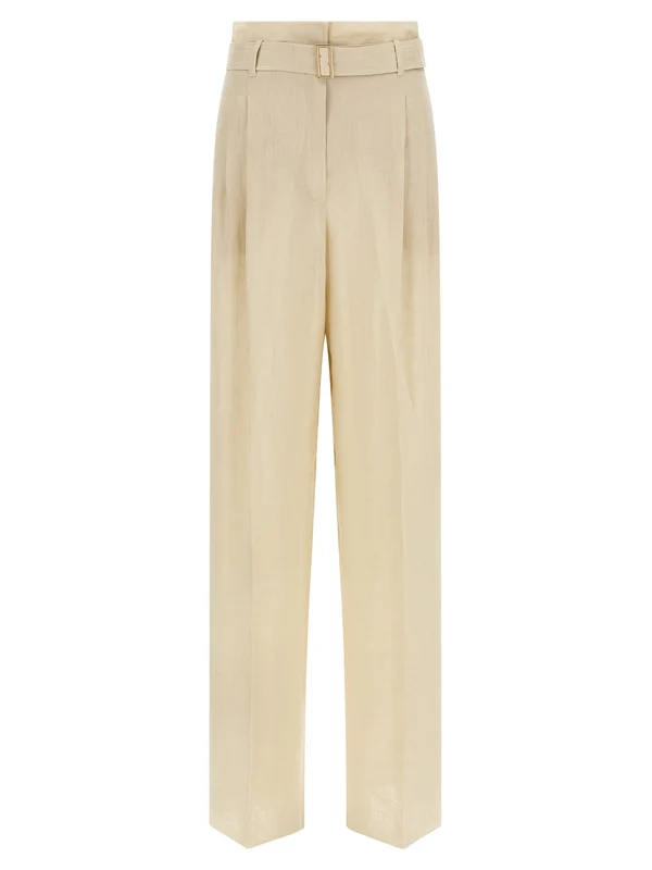 Max Mara Studio Beige Tailored Pants