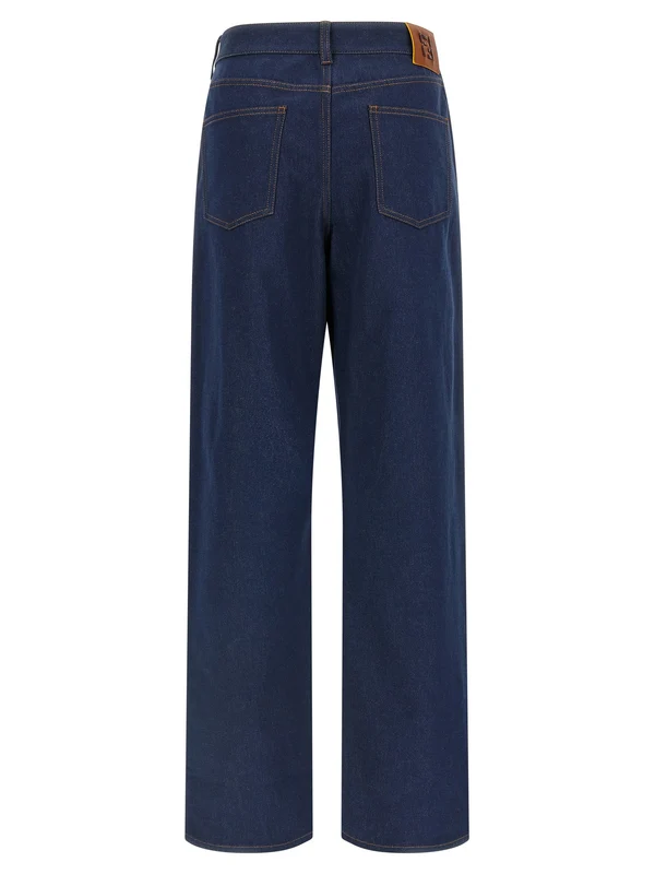 Fendi Navy Denim Pants - Image 2