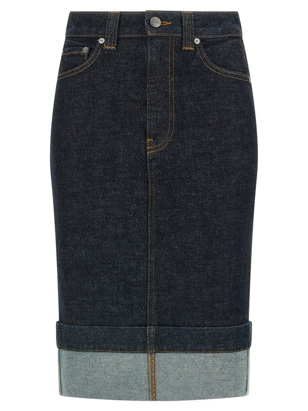 Khaite Navy Skirts
