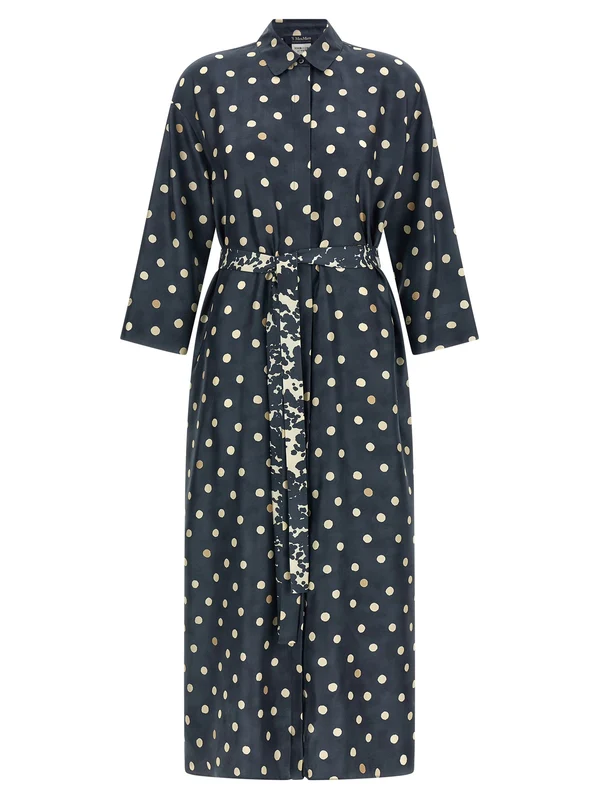 S Max Mara Navy Long Dress