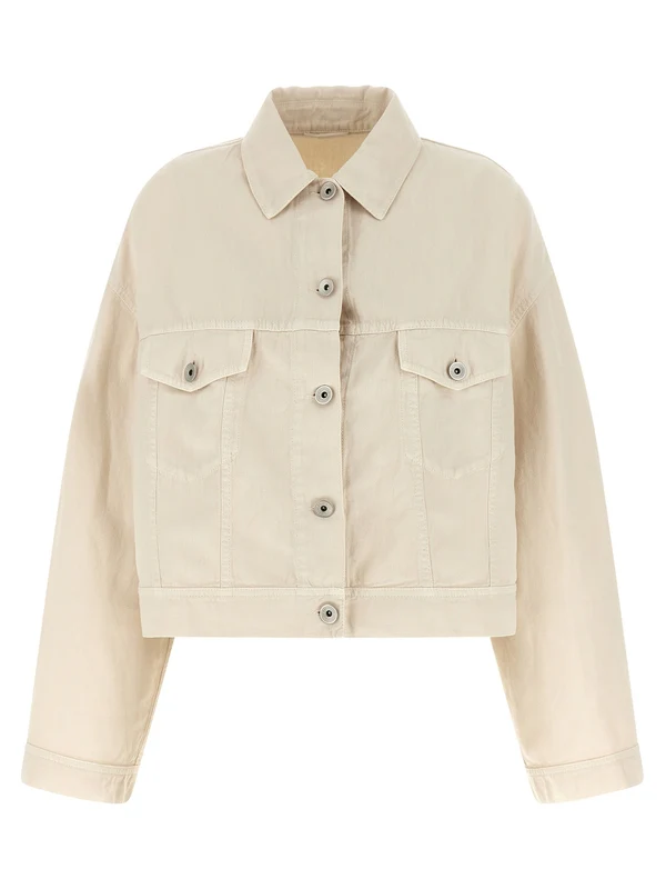 Brunello Cucinelli Beige Trucker