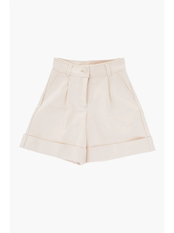Moncler Ivory Shorts
