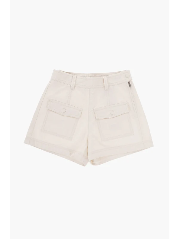 Moncler Ivory Shorts