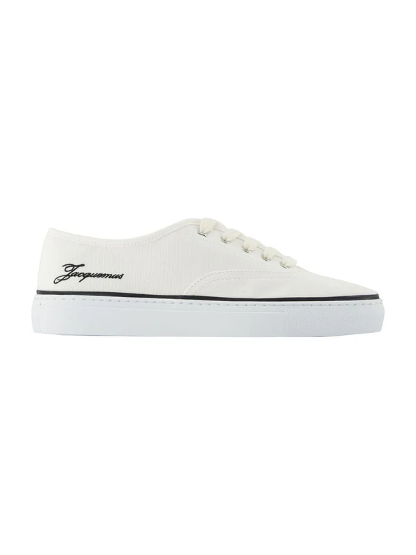 Jacquemus White Low Top Sneakers