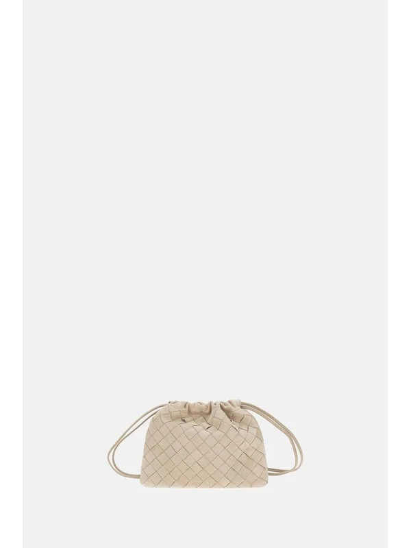 Bottega Veneta Dust Small Beige Bucket Bags