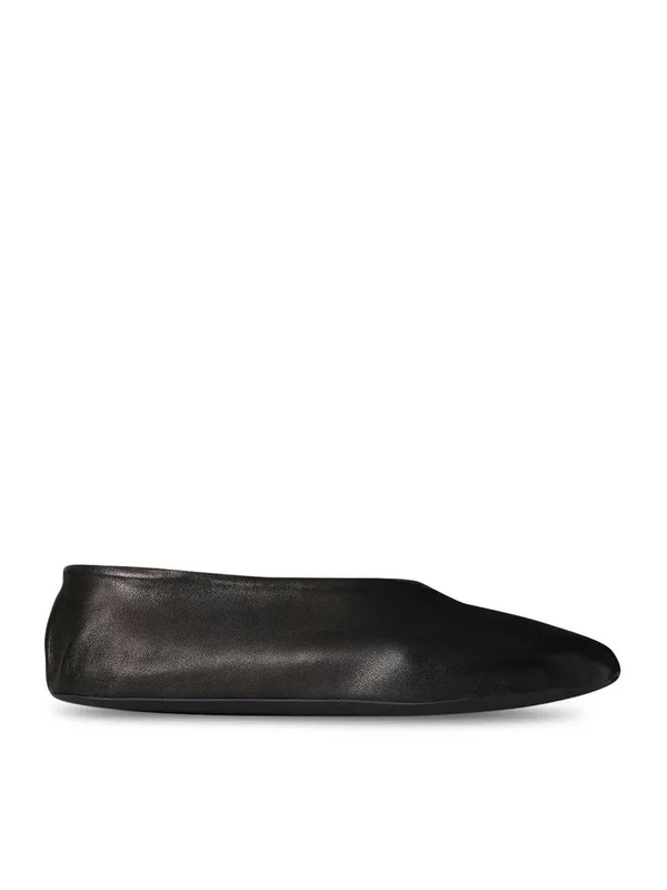 The Row Black Flat Shoes