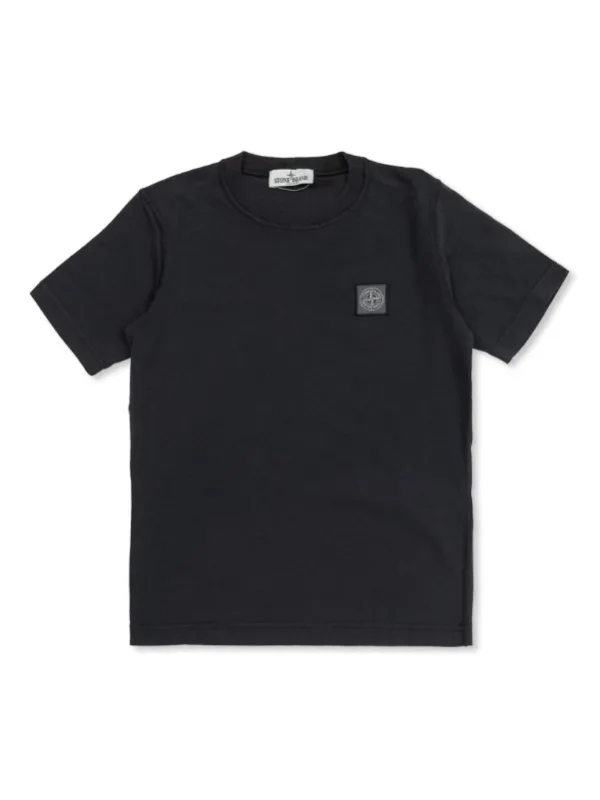 Stone Island Kids Black Half Sleeve