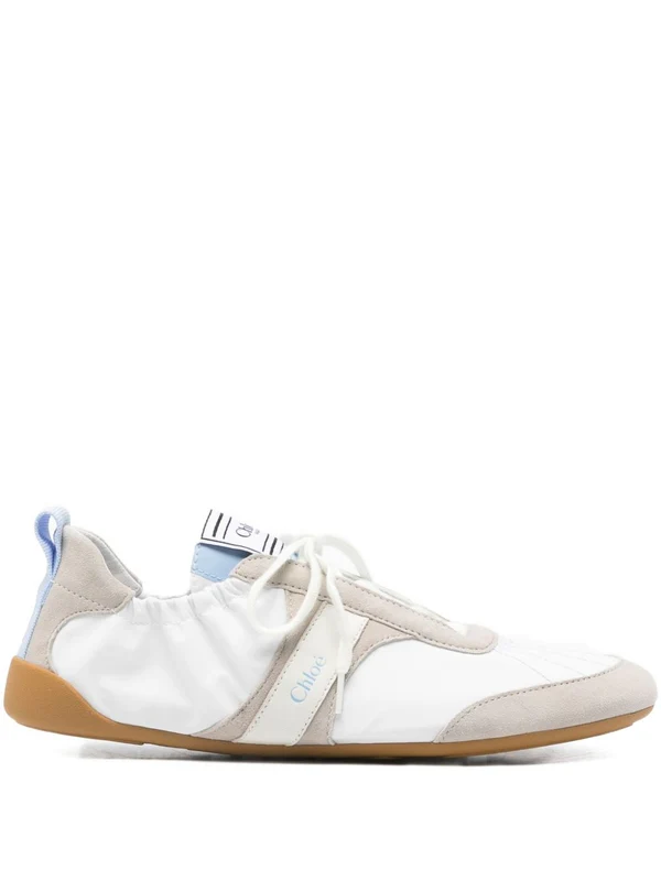 Chloe White Low Top Sneakers