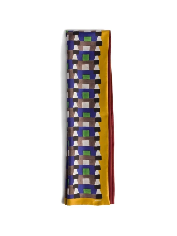 Miu Miu Multicolor Silk Mufflers
