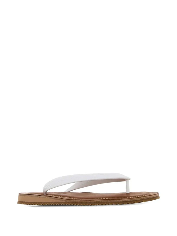 Miu Miu White Flip Flops - Image 2