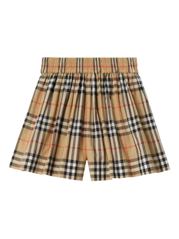 Burberry  Beige Checked Skirts