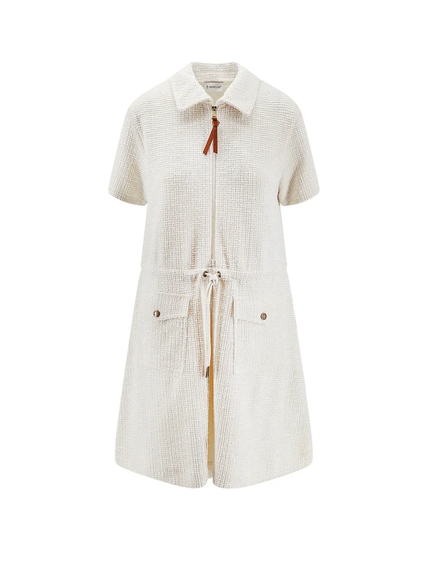 Moncler White Mini Dress