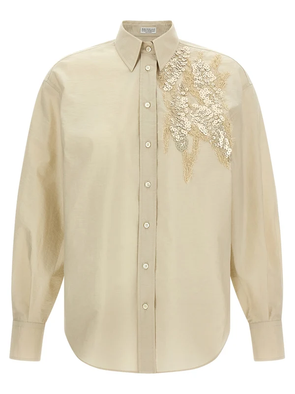 Brunello Cucinelli Beige Shirts