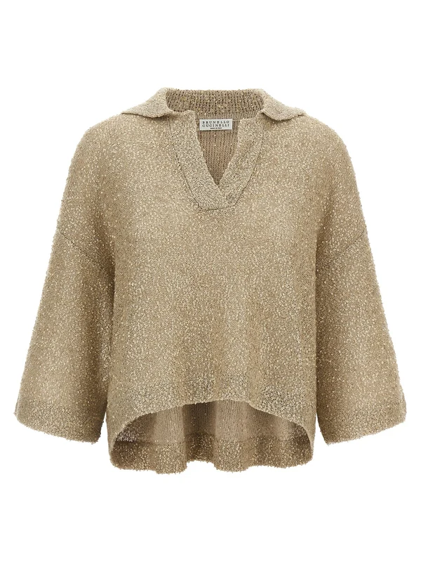 Brunello Cucinelli Beige Polo Shirts