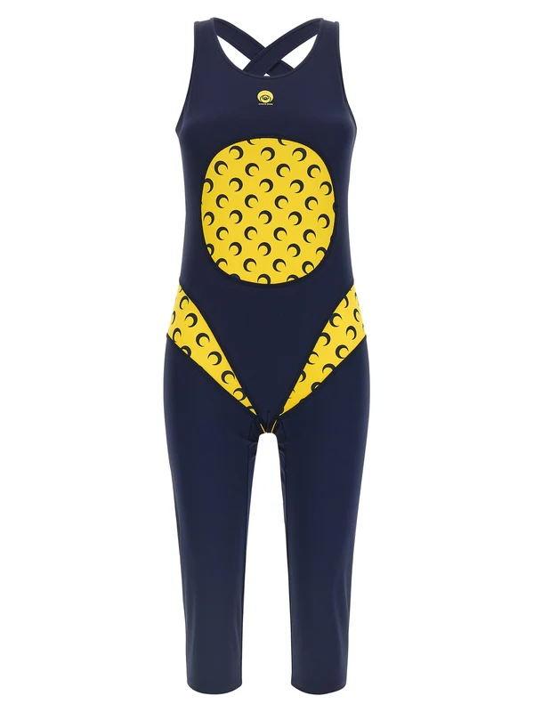 Marine Serre Navy Jump Suits