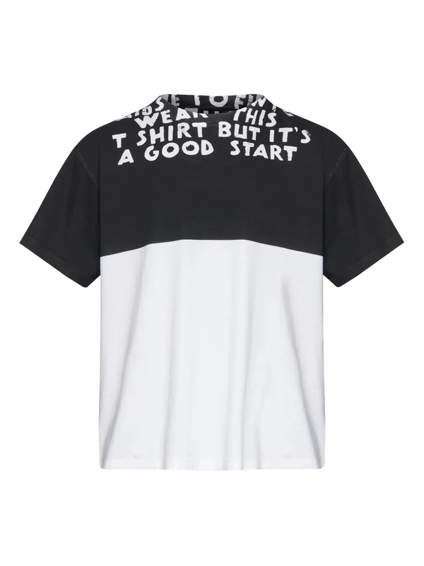 Mm6 Maison Margiela Black White Half Sleeve
