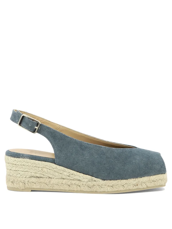 Castañer Blue Slingback Heels