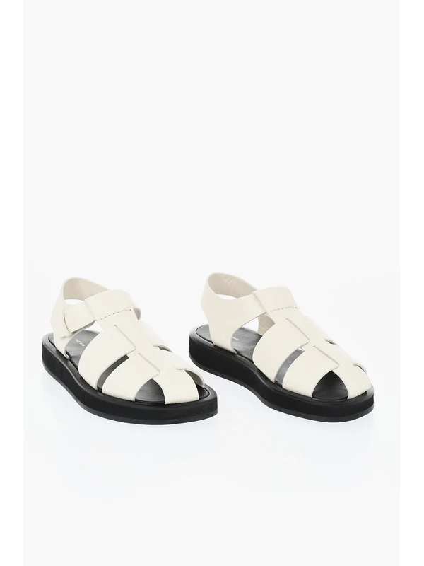The Row Ivory Sandals