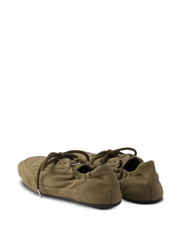 Prada Green Low Top Sneakers - Image 2