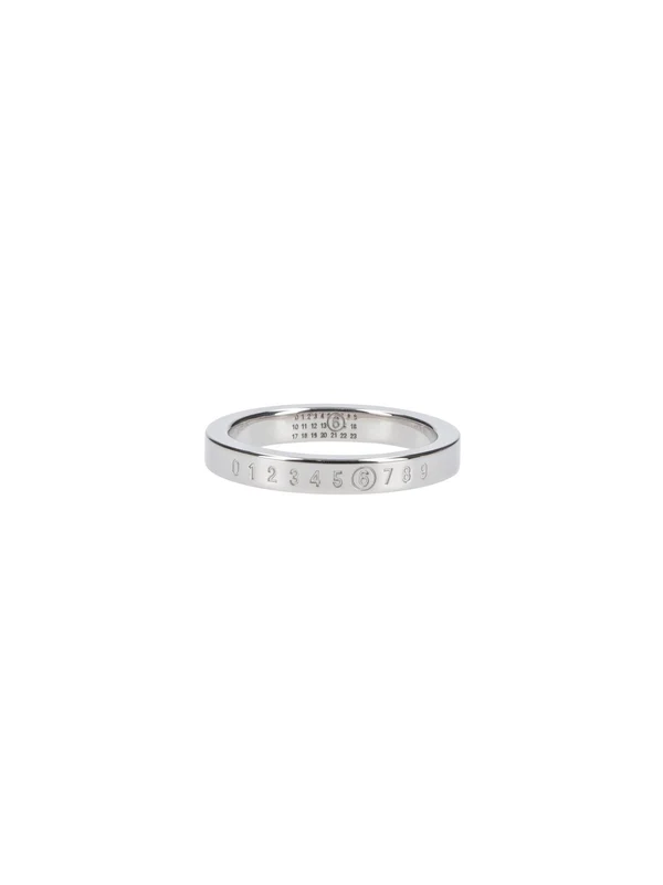 Mm6 Maison Margiela Silver Rings