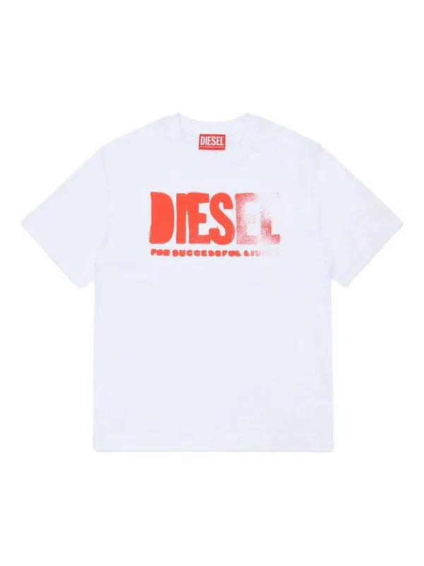 Diesel White Half Sleeve