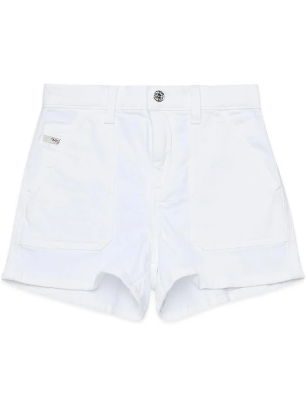 Diesel White Shorts