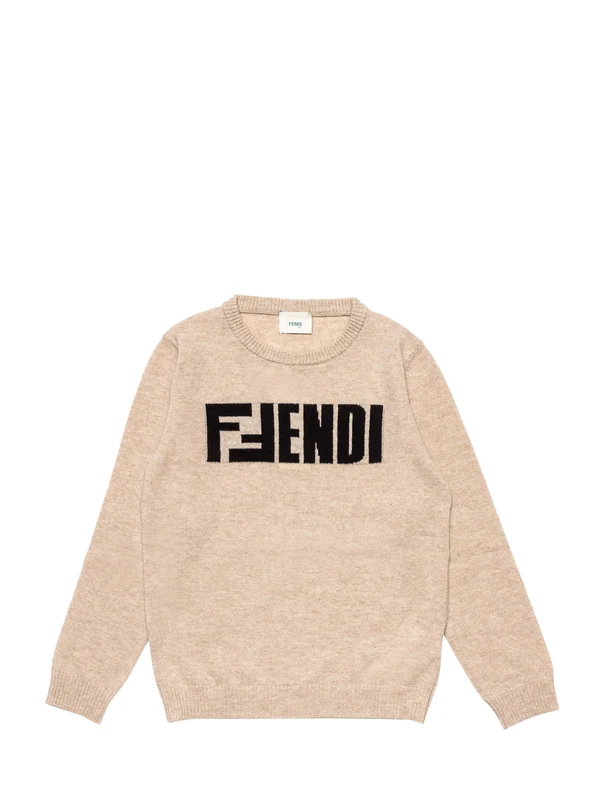 Fendi Beige Knitted