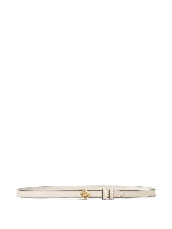 Fendi Ivory Leather Belts