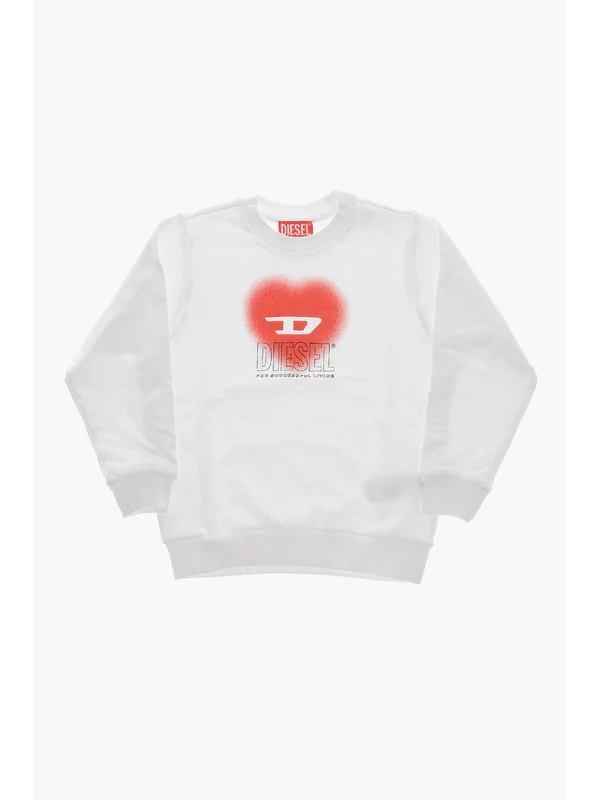 Diesel White Sweatshirts