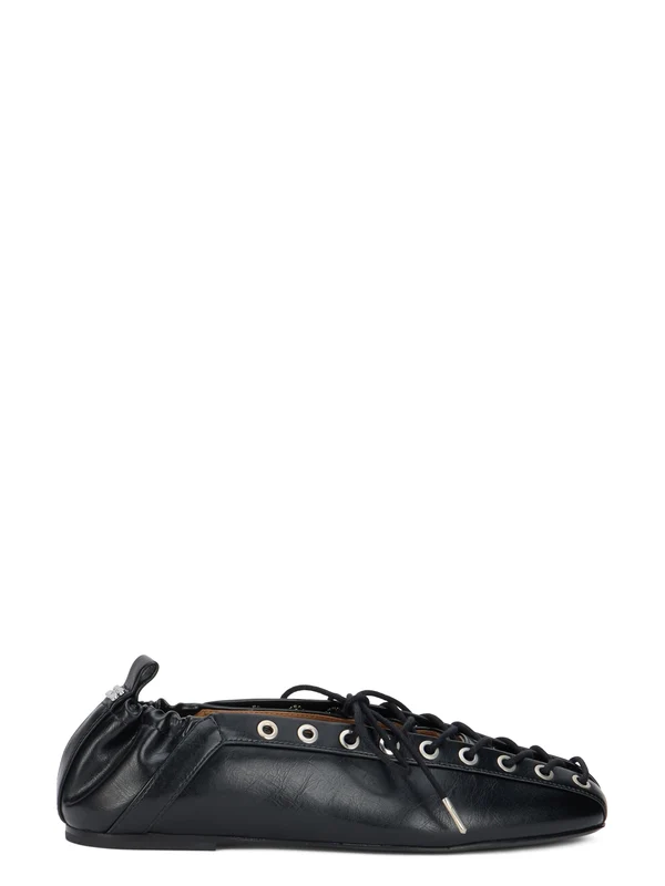 Ganni Black Flat Shoes