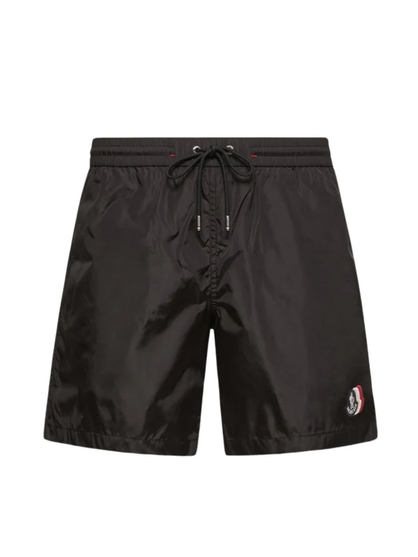 Moncler Black Swim Shorts