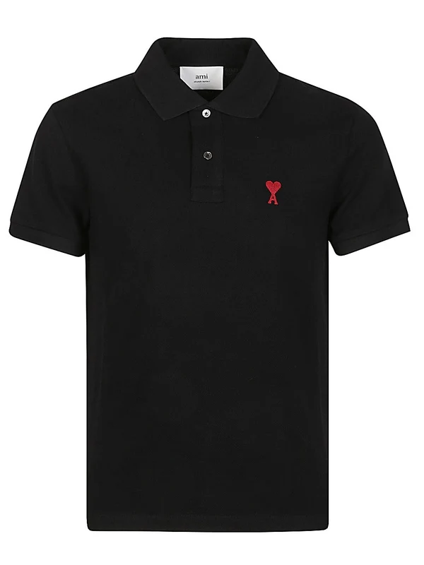 Ami Black Polo Shirts