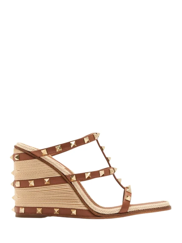 Valentino Beige Wedge Sandals