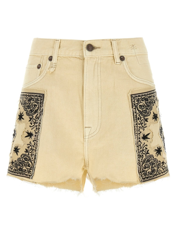 R13 Beige Shorts