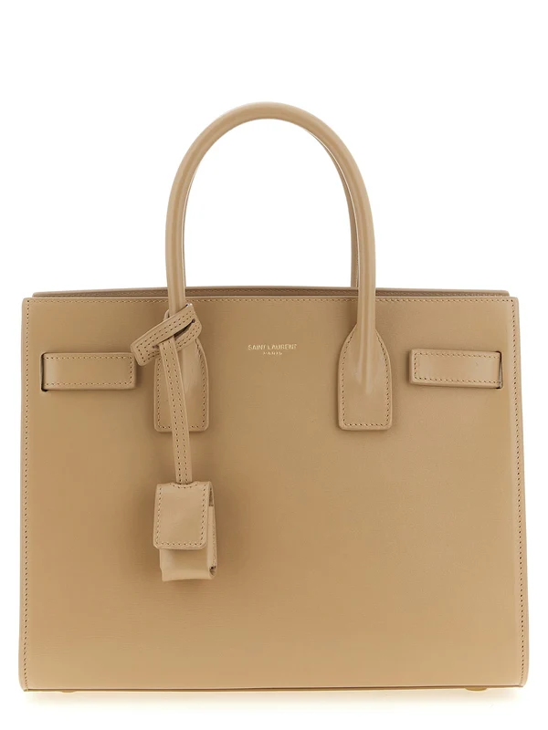 Saint Laurent Beige Tote Bags