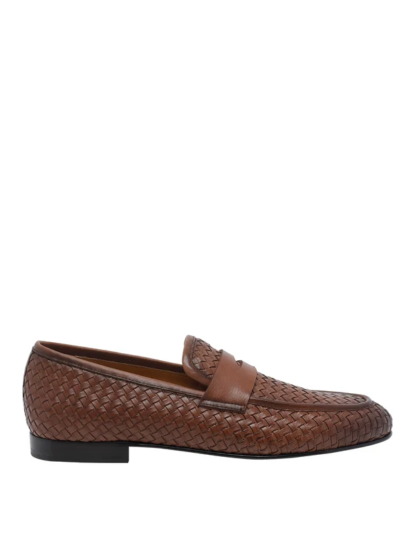 Stuart Weitzman Brown Penny Loafer