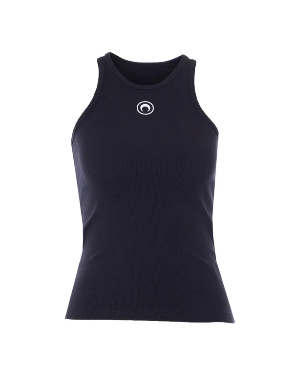 Marine Serre Black Sleeveless